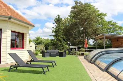 Jardin de l'établissement Chambre Douceur Angevine