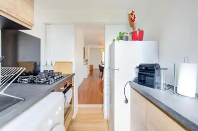 Cuisine ou kitchenette dans l'établissement La Pause Tourangelle