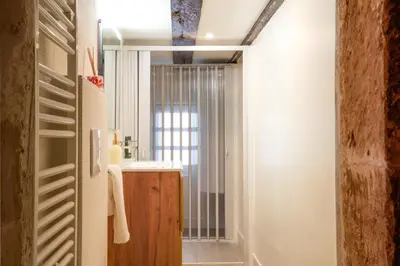 Salle de bains dans l'établissement La Plume d'Amour- Love Room au Cœur du Vieux Tours
