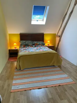 Un ou plusieurs lits dans un hébergement de l'établissement La Maison de Maître, Loire Gîte