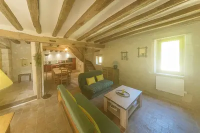 Coin salon dans l'établissement Evasion Champêtre au Coeur de la Vallée des Rois