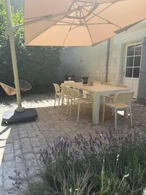 Terrasse ou espace extérieur de l'établissement La Grange de la Boutelaye