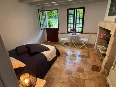 Coin salon dans l'établissement La Bertiniere