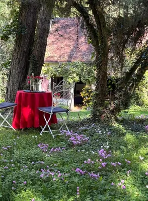 Jardin de l'établissement La Bertiniere