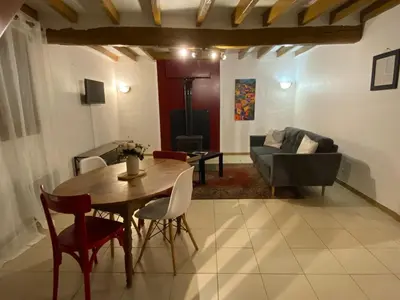 Coin salon dans l'établissement L'Oret'Home