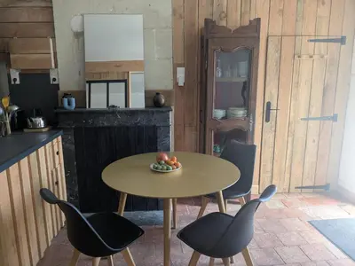 Cuisine ou kitchenette dans l'établissement Studio Eco-Rénové