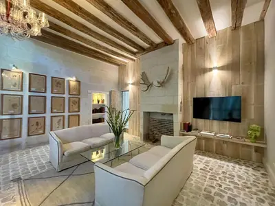 Télévision ou salle de divertissement dans l'établissement Relais des Hautes Roches