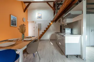 Cuisine ou kitchenette dans l'établissement Le Costa Brava - Hyper centre