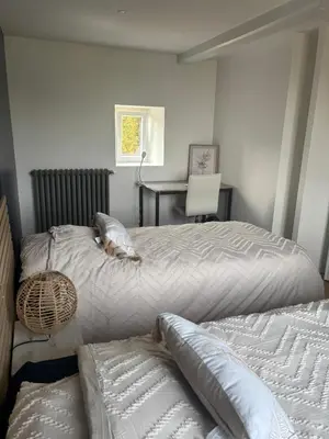 Un ou plusieurs lits dans un hébergement de l'établissement La closerie de BelleVue