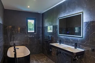 Salle de bains dans l'établissement Villa Eco Chic