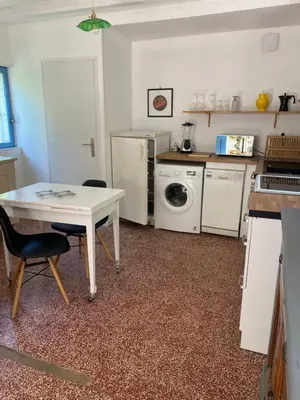 Cuisine ou kitchenette dans l'établissement Casa Luna