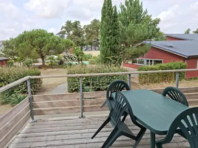 Balcon ou terrasse dans l'établissement cottage Le Vau15