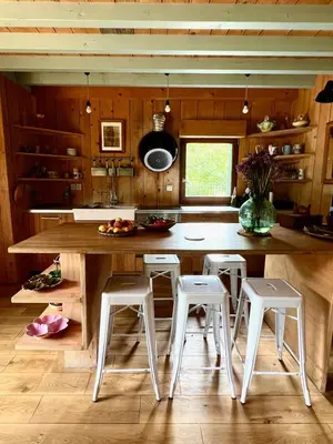 Plan de l'établissement Une jolie Maison en bois au bord de l'Indre