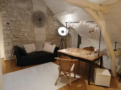 Coin salon dans l'établissement La parenthèse bucolique