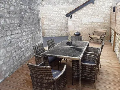 Plan de l'établissement Cottage 10 minutes from Chinon