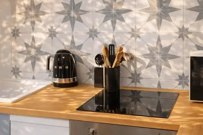 Cuisine ou kitchenette dans l'établissement Le Charme d'Amboise