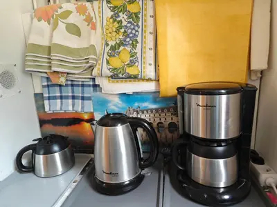Cuisine ou kitchenette dans l'établissement Gîte Madrelle