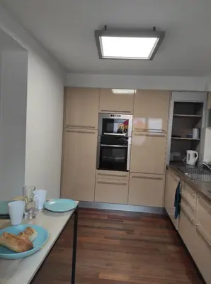 Cuisine ou kitchenette dans l'établissement Clarence