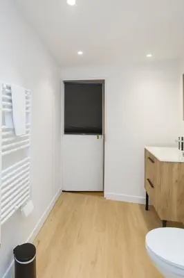 Salle de bains dans l'établissement Le Nid Citadin