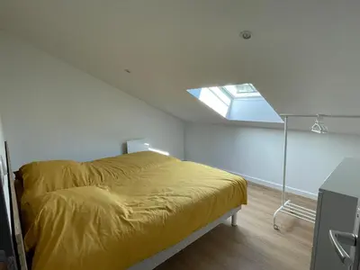 Un ou plusieurs lits dans un hébergement de l'établissement Maison au cœur du pays de Rabelais