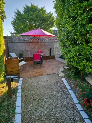 Jardin de l'établissement Gite indépendant des Caves