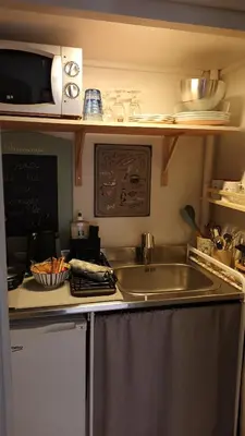 Cuisine ou kitchenette dans l'établissement Les 2 Ginkgos à 5 minutes de Beauval