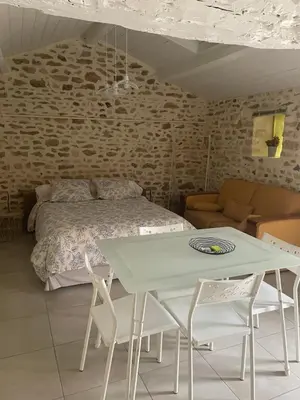 Coin salon dans l'établissement Le clos de Tilio