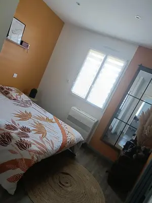 Un ou plusieurs lits dans un hébergement de l'établissement Chambre d'Hôtes