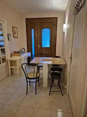 Plan de l'établissement Chambre bleu dans un appartement independant de l habitation