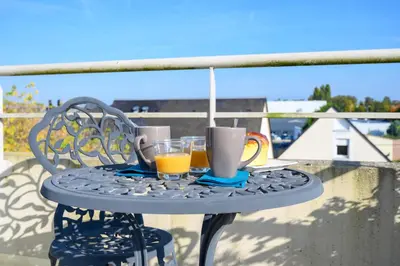 Balcon ou terrasse dans l'établissement Appartement Cocooning