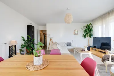 Coin salon dans l'établissement Appartement Cocooning
