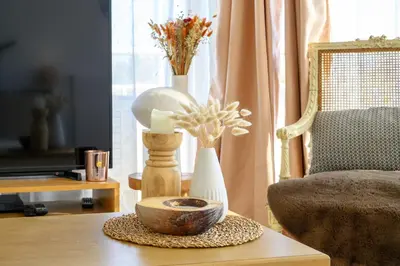 Coin salon dans l'établissement Appartement Cocooning
