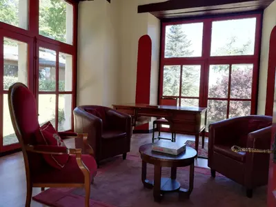 Coin salon dans l'établissement Manoir de la Touche