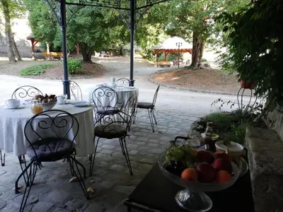 Jardin de l'établissement Manoir de la Touche