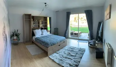 Un ou plusieurs lits dans un hébergement de l'établissement Chambre d'Hotes au Haras des Fenucy