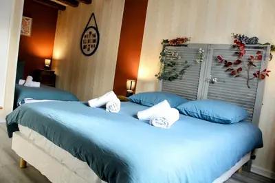 Un ou plusieurs lits dans un hébergement de l'établissement Maison plein centre