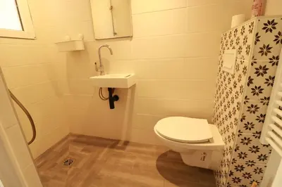 Salle de bains dans l'établissement Gîte familial 15 personnes