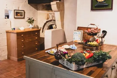 Cuisine ou kitchenette dans l'établissement Clos du Maraicher Villandry