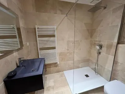 Salle de bains dans l'établissement Seigneurie du Bois Moreau