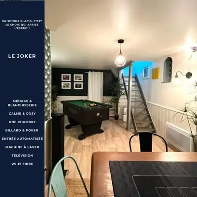 LE JOKER - T2 proche gare - Billard - Wifi - TV