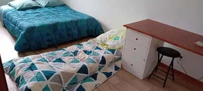 Un ou plusieurs lits dans un hébergement de l'établissement Appartement au bord de la Vienne