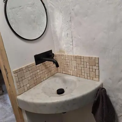 Salle de bains dans l'établissement Gîte de la douce évasion