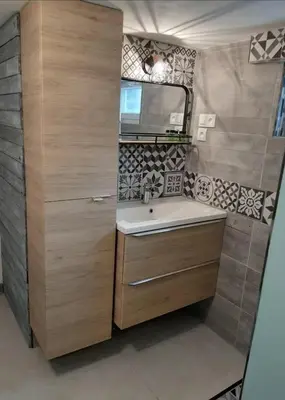 Cuisine ou kitchenette dans l'établissement Maison proche du circuit des 24H du Mans
