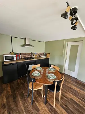 Cuisine ou kitchenette dans l'établissement Amboise vintage