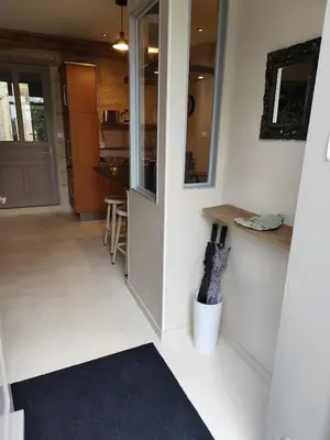 Cuisine ou kitchenette dans l'établissement Logis troglodyte cosy & vue sur la Loire