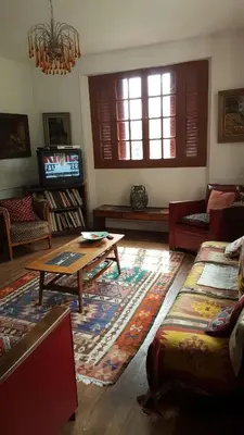 Télévision ou salle de divertissement dans l'établissement Traditional Countryside House Chateaux de la Loire
