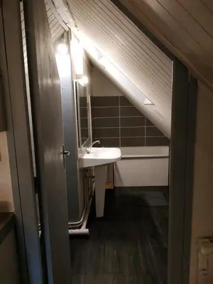 Salle de bains dans l'établissement Gare pleinitude