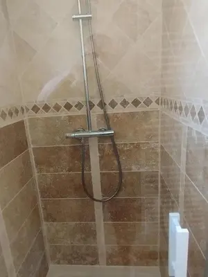 Salle de bains dans l'établissement La grange de robin