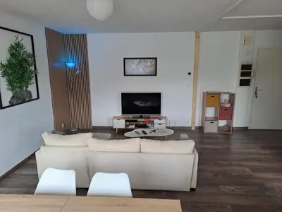 Télévision ou salle de divertissement dans l'établissement Appartement Proche Gare et Circuit 24h