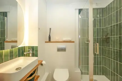 Salle de bains dans l'établissement Suite romantique avec Spa